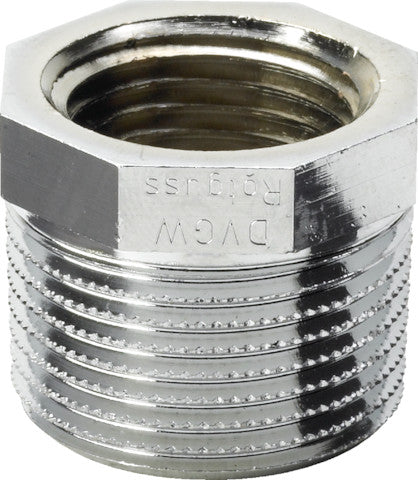 Viega Reduzierstück Rotguss Modell 3241 AG/IG, verchromt, 1-teilig, gerade, Bronze, Silizium-Bronze