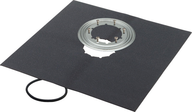 Viega-Klemmflansch aus Edelstahl mit O-Ring und 6 Befestigungsschr. mit Abdichtungsmanschette500 x 500 mm Nr.4948.31