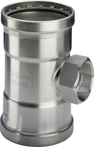 Viega Sanpress Inox XL-T-Stück mit IG SC-Contur Stahl nichtrostend, Modell 2317.2XL VdS-Zulassung