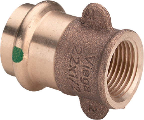 Viega Profipress-Übergangsstück mit SC-Contur Rotguss oder Siliziumbronze, Modell 2212.3 d: 15 Rp: ½