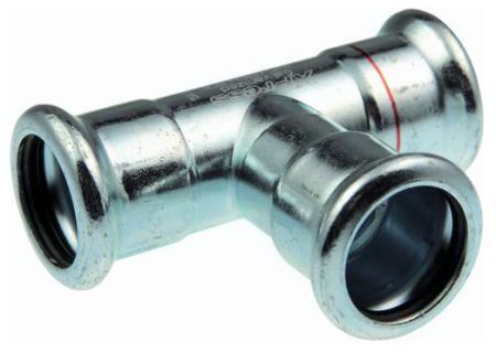 AIPS VSH XPress C-Stahl T-Stück mit leak-before-pressed-Funktion EPDM O-Ring