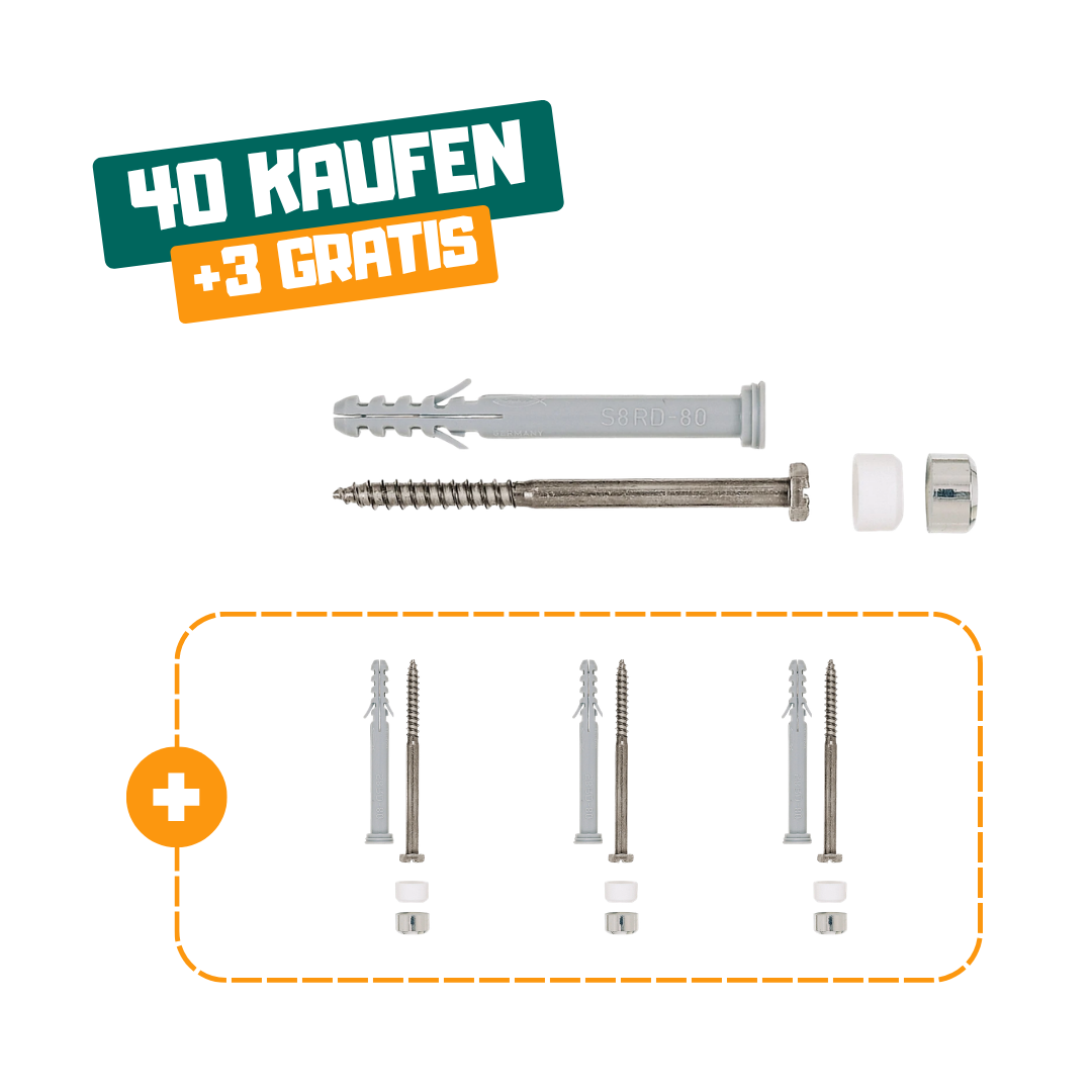 40+3 | Sanitär-Befestigung S 8 RD 80 WCR