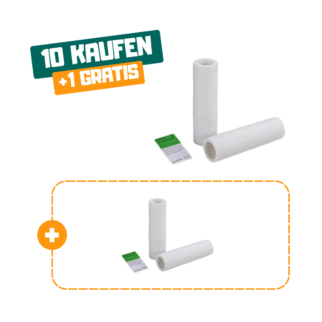 10+1 | Grünbeck Ersatzfilterkerze 80 µm, 2erPack Größe 1 ohne Schutzglocke