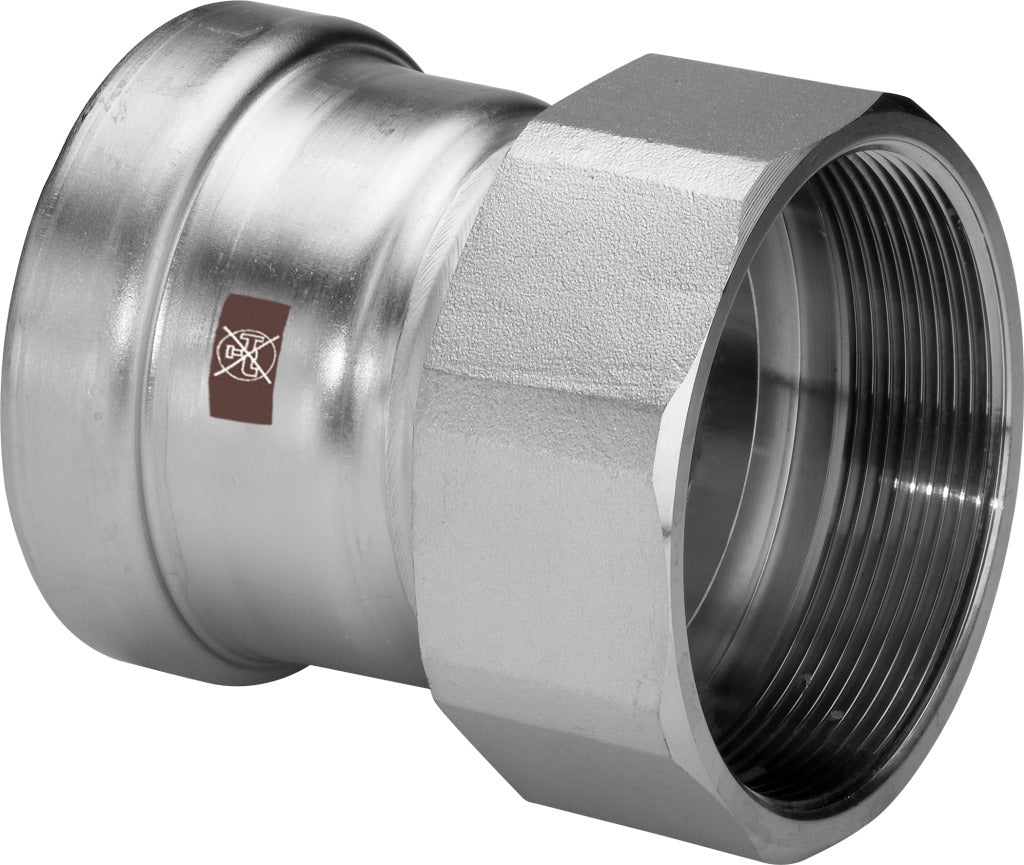 Viega Temponox XL-Übergangsstück mit IG Stahl nichtrostend Modell 1712XL