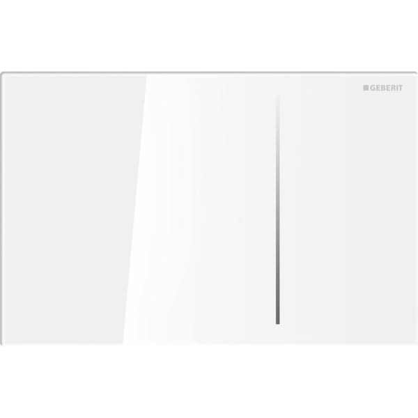 GEBERIT Sigma70 Betätigungsplatte Glas weiß 2-Mengen Spülung