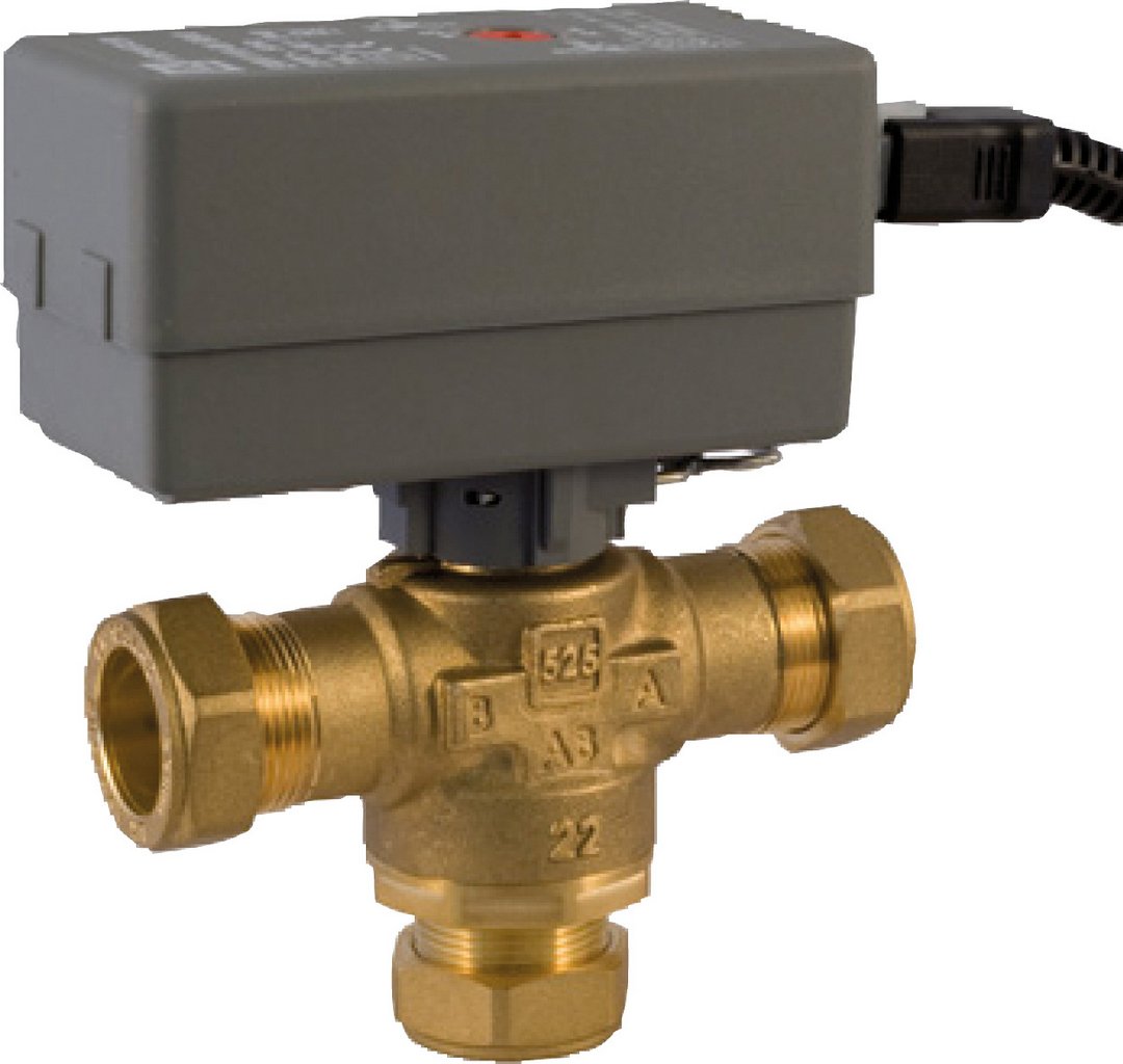 BOSCH Zub. für Luftwärmepumpen WWV 28-1 Warmwasser-Umschaltventil 28 mm, Kvs=6,5