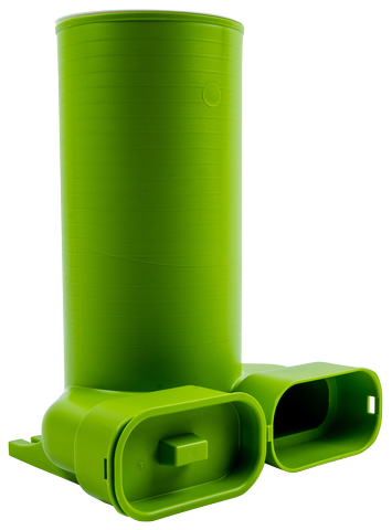 Wolf Anschlussteil für Flachkanal Ventil DN125, 90Grad, Kunststoff, ovaler Kanalanschluss