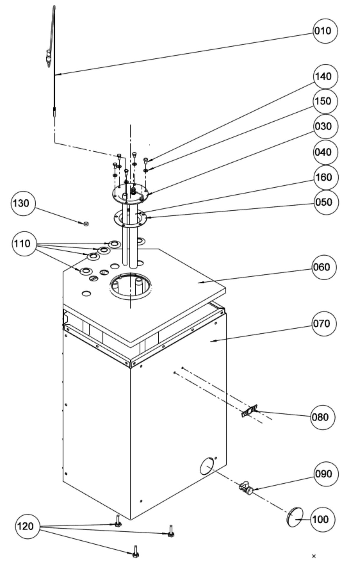 Wolf Warmwasserspeicher CSW-120 aus Stahl mit Emaillierung