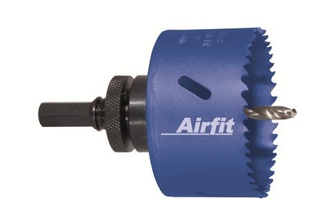 airfit Kreisschneider HSS Bimetall mit Aufnahme für Kunststoff und Metall