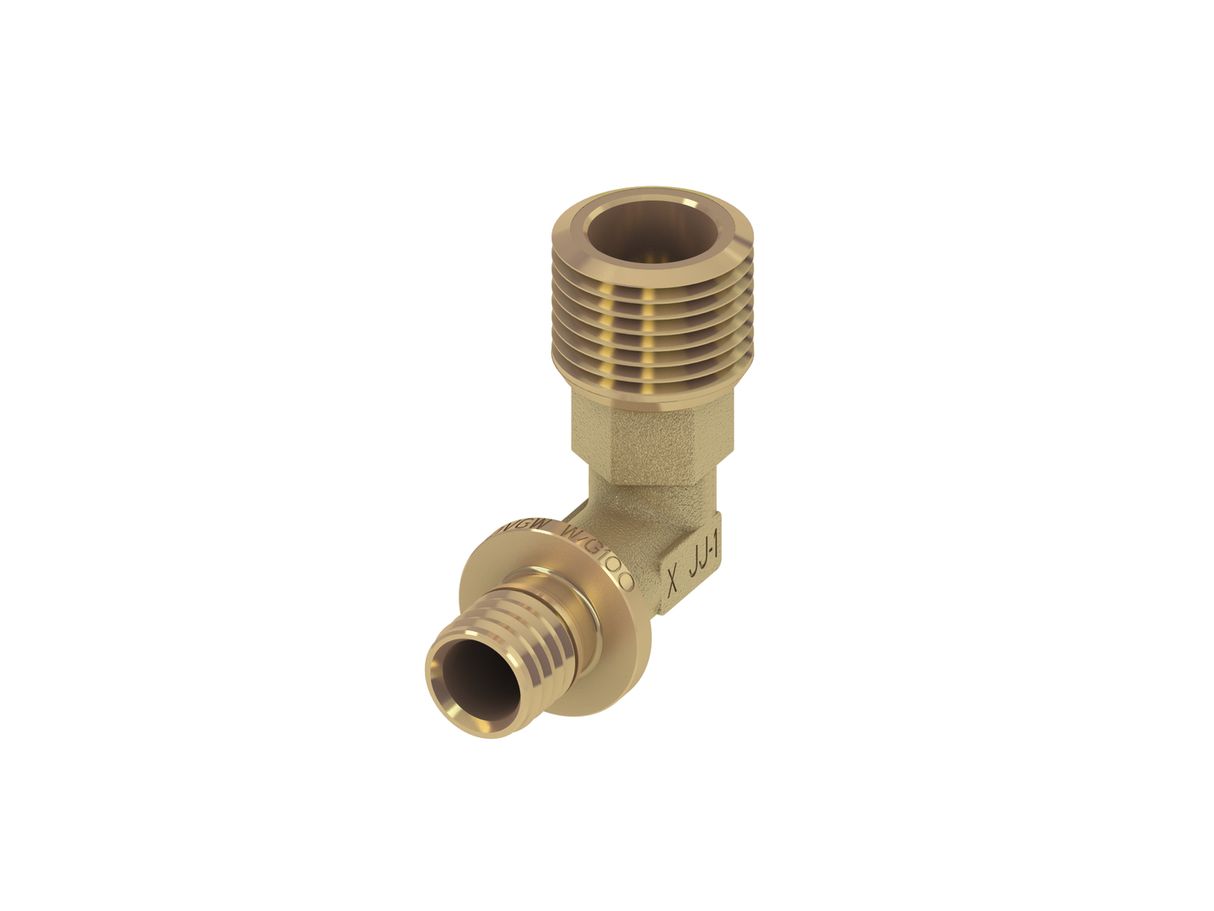TECEflex Winkelübergangsnippel, Siliziumbronze