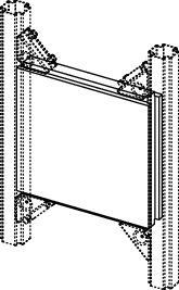 TECEprofil Befestigungsplatte für Zusatzeinbauten, 200 x 200 mm