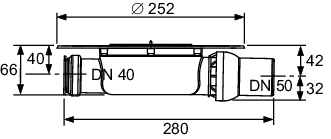 TECEdrainpoint S Ablauf DN 50 superflach mit Seal System Universalflansch