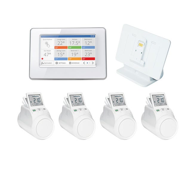 Resideo evohome Wi-Fi XL Starter Paket mit Funk 868 MHz, programmierbar, weiß