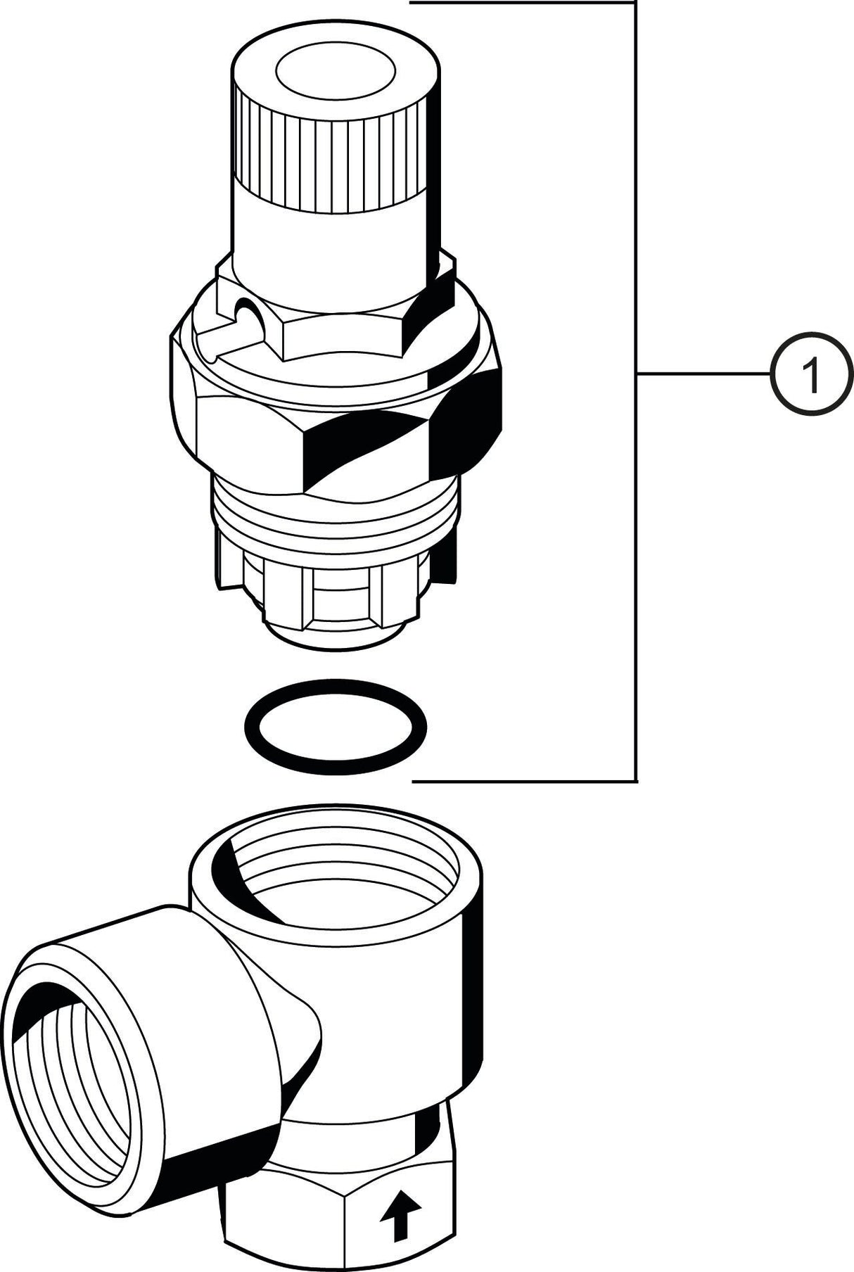 Resideo Membran-Sicherheitsventil SM152 Messing AA für Trinkwasser, PN 16, rechtwinklig, DZR-Messinggehäuse, EPDM-Dichtung