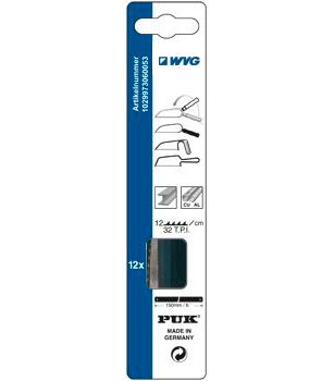 WVG PUK-Sägeblatt für Metall 150 mm, 32 TPI, Blister a 12 Stück