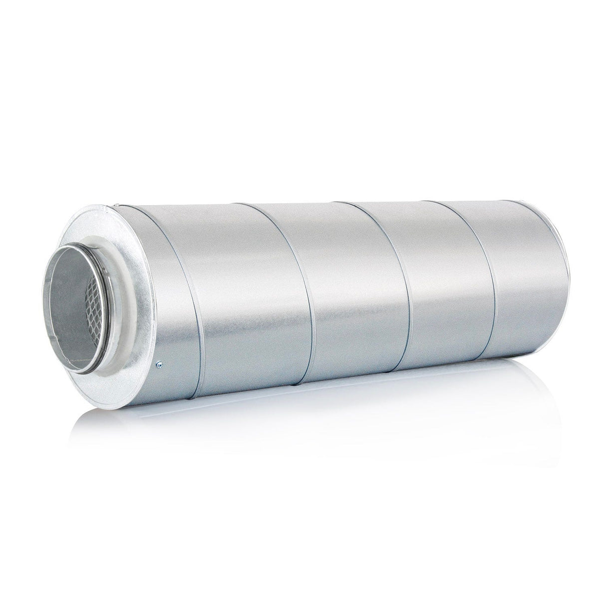 Rohrschalldämpfer verzinkt mit 50mm Isolierung nach Werkstoffnorm Z275