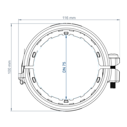 POLO-KAL NG Auszugsichere Verbindung DN 75