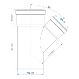 POLO-KAL NG Abzweig DN 110/75/45