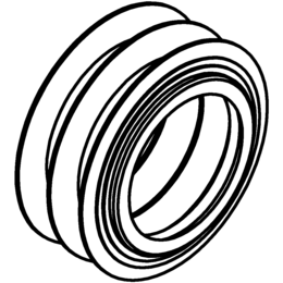 POLO-KAL GLR-Ersatzdichtung mit 3 Lippen, von außen abdichtend