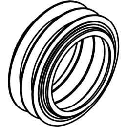 POLO-KAL GLR-Ersatzdichtung mit 3 Lippen, von außen abdichtend