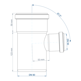 POLO-KAL NG Abzweig DN 90/50/87