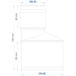 POLO-KAL XS Übergangsrohr