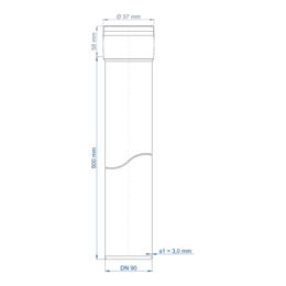 POLO-KAL XS Steckmuffenrohr DN 90