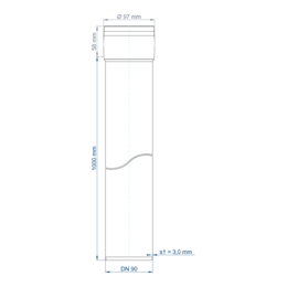 POLO-KAL XS Steckmuffenrohr DN 90