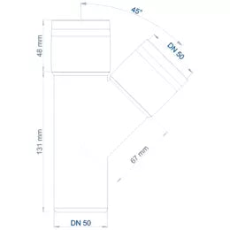 POLO-KAL XS Abzweig 45 Grad