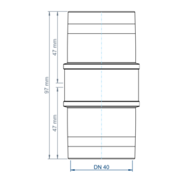 POLO-KAL XS Doppelmuffe