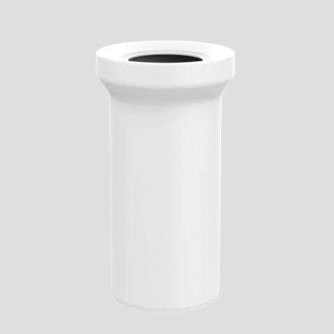 WC-Anschlussstutzen mit Spezial-Lippendichtung, Farbe weiß-alpin