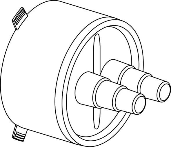 Uponor Ecoflex Gummi-Endkappe, Twin