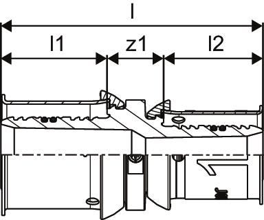 Uponor S-Press PLUS Kupplung reduziert PPSU