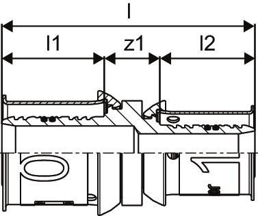 Uponor S-Press PLUS Kupplung reduziert