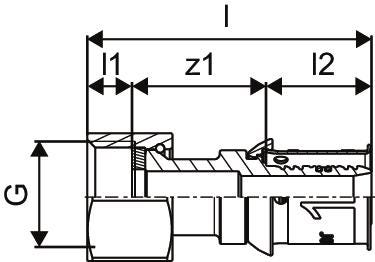 Uponor S-Press PLUS Verschraubung IG