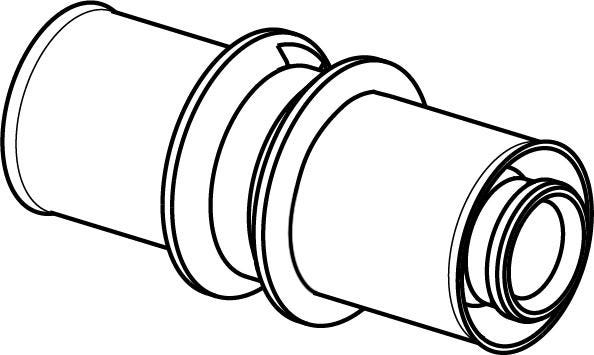 Uponor Smart Presskupplung 16x1,8/2,0-16x1,8/2,0