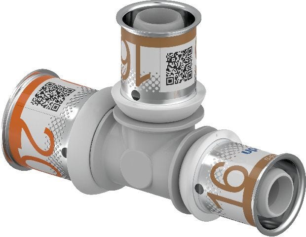Uponor S-Press PLUS T-Stück reduziert PPSU
