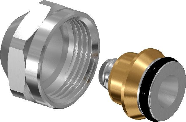 Uponor Uni-X Verschraubung MLC mit 3/4" FT Euro Anschluss
