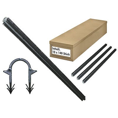 USH Tackernadeln 40mm auf Blitzmagazin VPE 1400 Stk.,f. Rohrdurchmesser 14-20mm