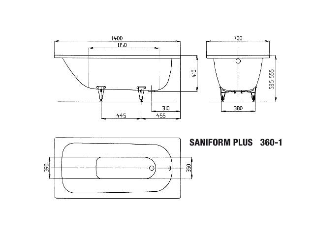 KALDEWEI SANIFORM PLUS, alpinweiß