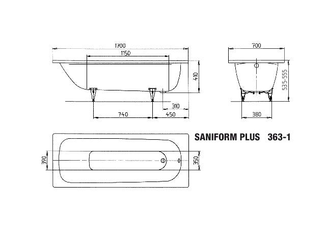 KALDEWEI SANIFORM PLUS, alpinweiß