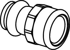 Viega Sanpress-Übergangsstück IG mit SC-Contur Rotguss , Modell 2212