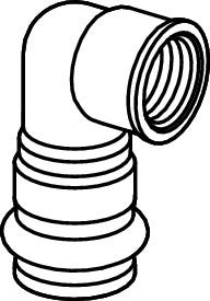 Viega Sanpress-Übergangswinkel 90° mit SC-Contur Rotguss oder Siliziumbronze, Modell 2214.2