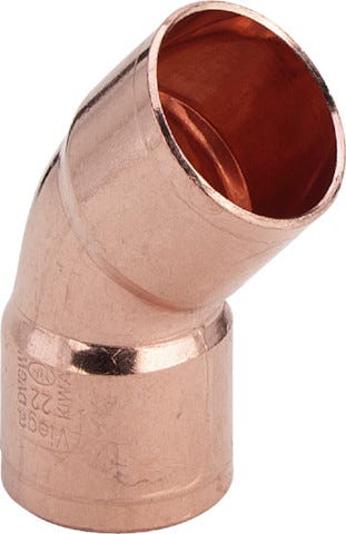Viega Bogen 45° Kupfer, Modell 95041 Gütesicherung für d12-54