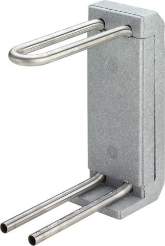 Viega Heizkörperanschlussblock Ausstattung, ;Dämmbox, Edelstahlrohr d15, Modell 1097.6 d: 15 H: 185