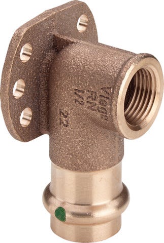 Viega Sanpress-Wandscheibe mit SC-Contur Rotguss oder Siliziumbronze, Modell 2225.5