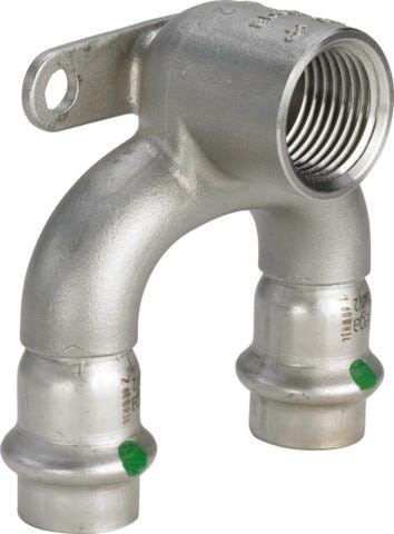 Viega Sanpress Inox-Doppelwandscheibe mit SC-Contur Stahl nichtrostend, Modell 2325.7 d1: 15 Rp: ½ d2: 15