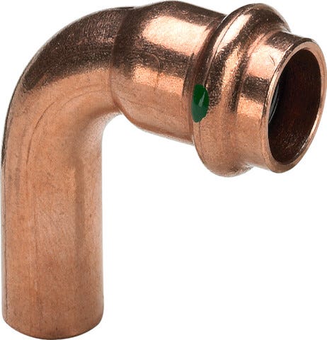 Viega Profipress-Bogen 90° mit SC-Contur Kupfer, Modell 2416.1 VdS-Zulassung d: 42
