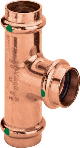 Viega Profipress-T-Stück mit SC-Contur Kupfer, Modell 2418
