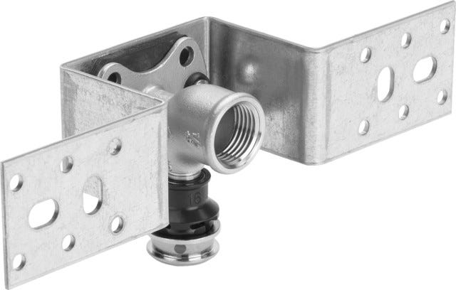 Viega Raxinox-Montageeinheit mit SC-Contur Stahl verzinkt, Modell 4423 d: 16 Rp: ½